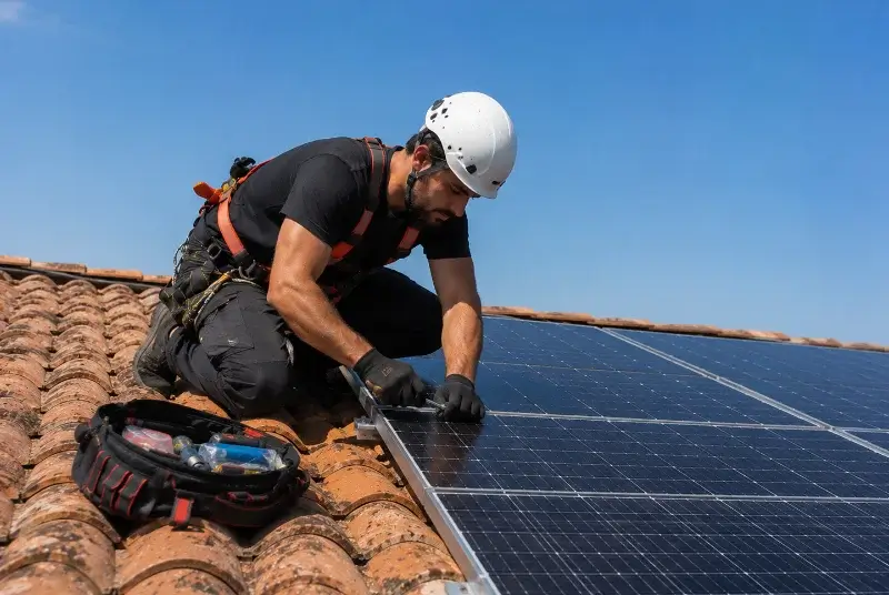 Maintenance et monitoring de panneaux solaires à Floirac